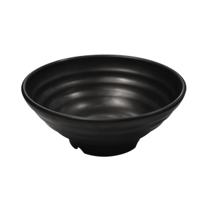 8" Low Black Melamine Bowl