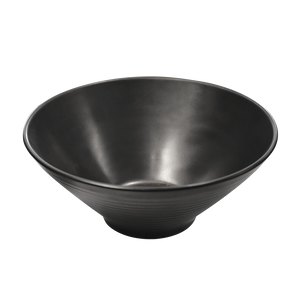 9" High Black Melamine Bowl