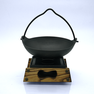 Cast Iron Hot Pot Noodle Bowl With Fire Stand