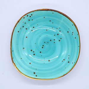 8.5" Aqua Marbled Plate