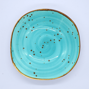 10.5" Aqua Marbled Plate - Eco Prima Home and Commercial Kitchen Supply