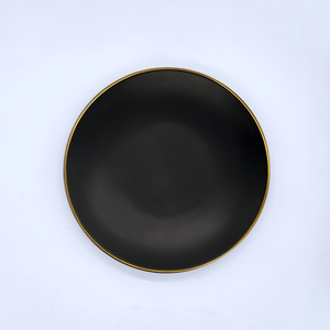 6" Matte Black Plate