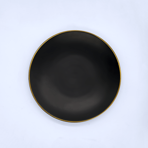 11" Matte Black Plate - Eco Prima Home and Commercial Kitchen Supply