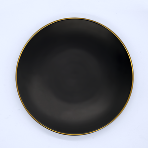8" Matte Black Plate