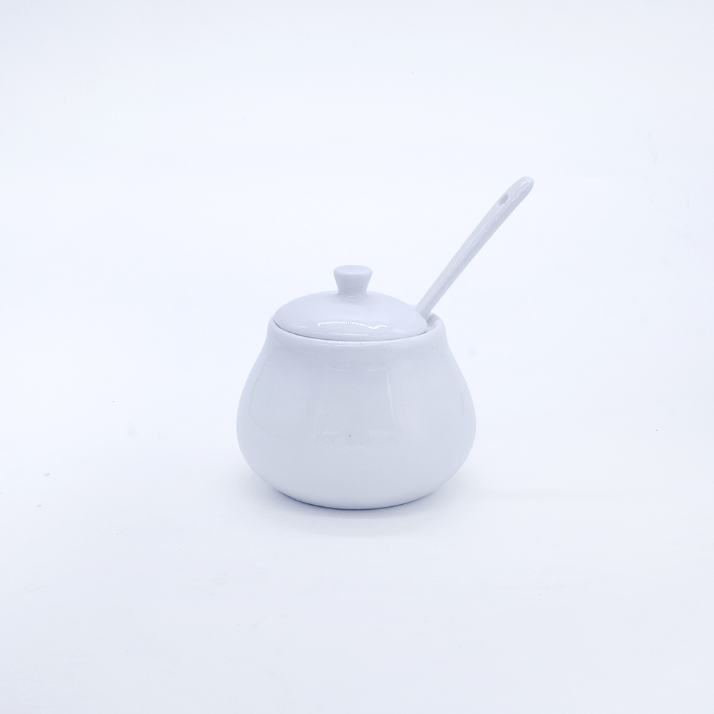 Classic Sugar Bowl with Lid - Eco Prima Home and Commercial Kitchen Supply