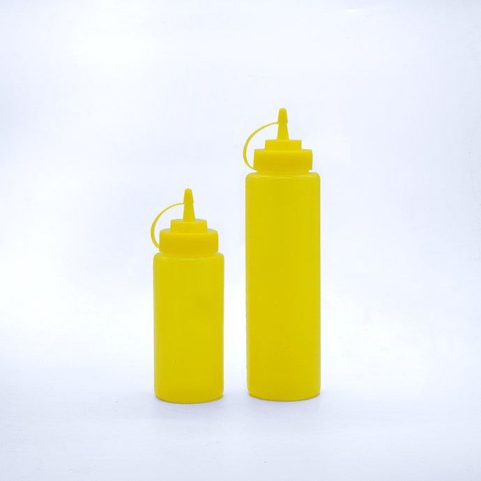 Yellow Squeeze Bottle Dispenser - Eco Prima Home and Commercial Kitchen Supply