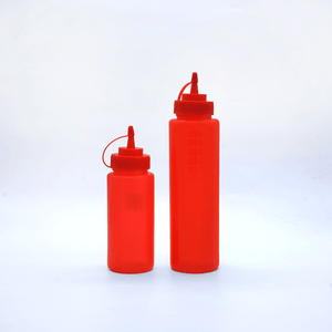 Red Squeeze Bottle Dispenser - Eco Prima Home and Commercial Kitchen Supply