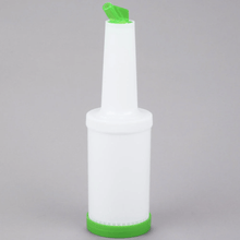 Load image into Gallery viewer, 1L Pour Bottle with Green Spout and Cap - Eco Prima Home and Commercial Kitchen Supply
