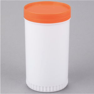 1L Pour Bottle with Orange Spout and Cap - Eco Prima Home and Commercial Kitchen Supply