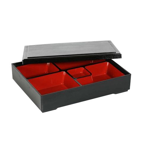 Small Melamine Bento Box with Lid - Eco Prima Home and Commercial Kitchen Supply