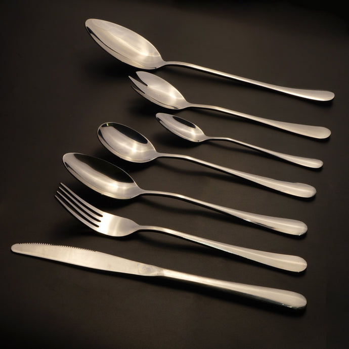Maya 34-Piece Flatware Set - Eco Prima Home and Commercial Kitchen Supply