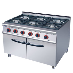 6-Burner Gas Range with Cabinet, Regular