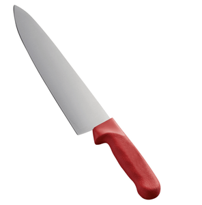 10" Red Chef Knife - Eco Prima Home and Commercial Kitchen Supply